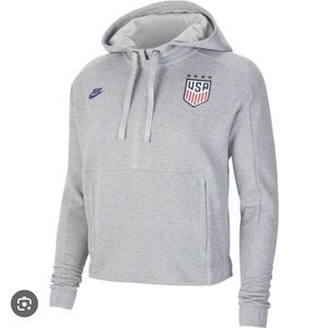 Nike Cropped Zip Up Hoodie